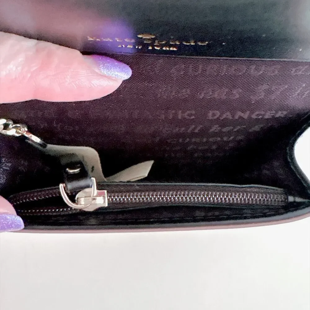 KATE SPADE RAINER LANE DARLA WALLET - HOLOGRAPHIC ROSE GOLD